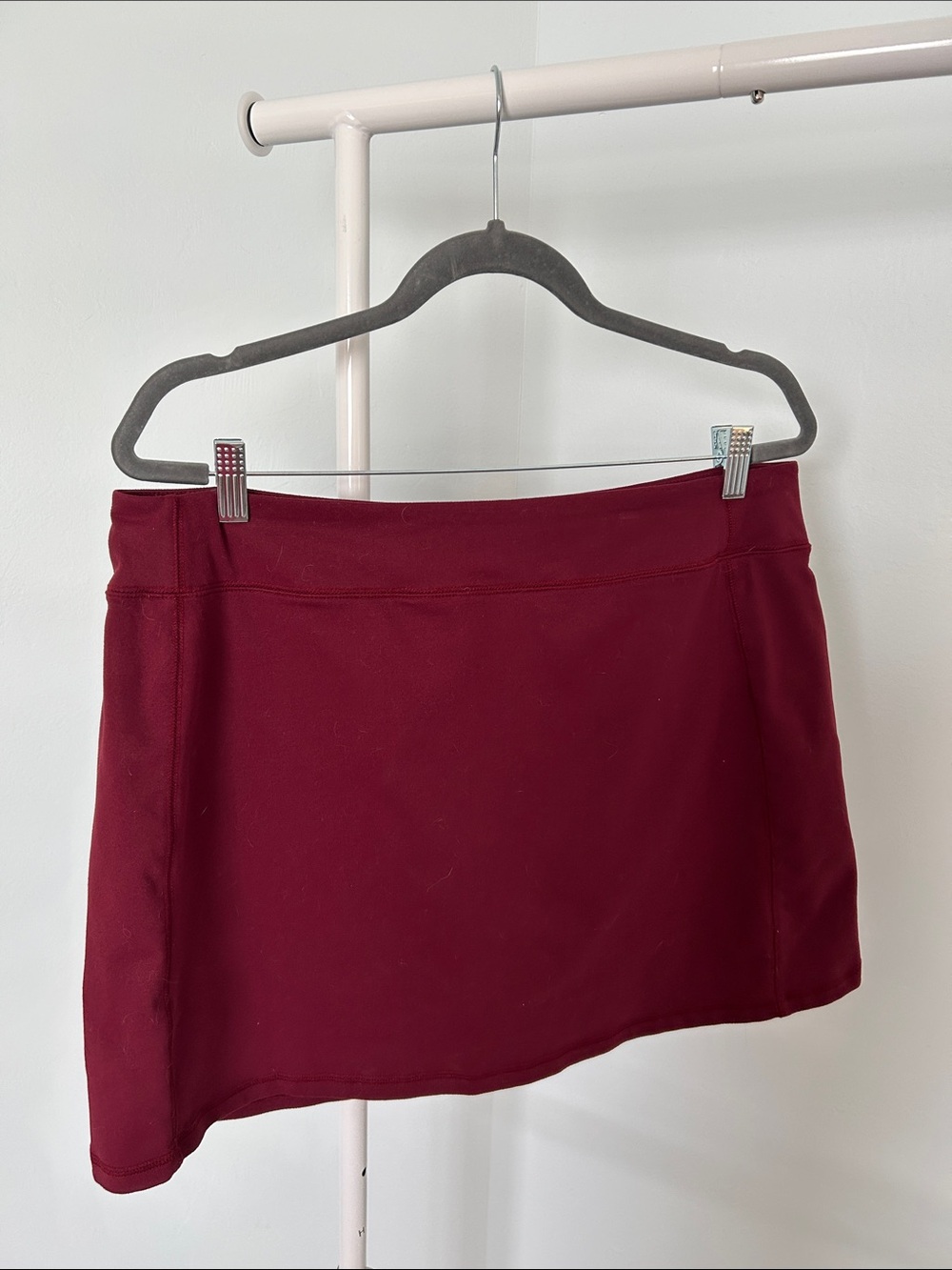 Lands' End Wine Red Mini Skirt